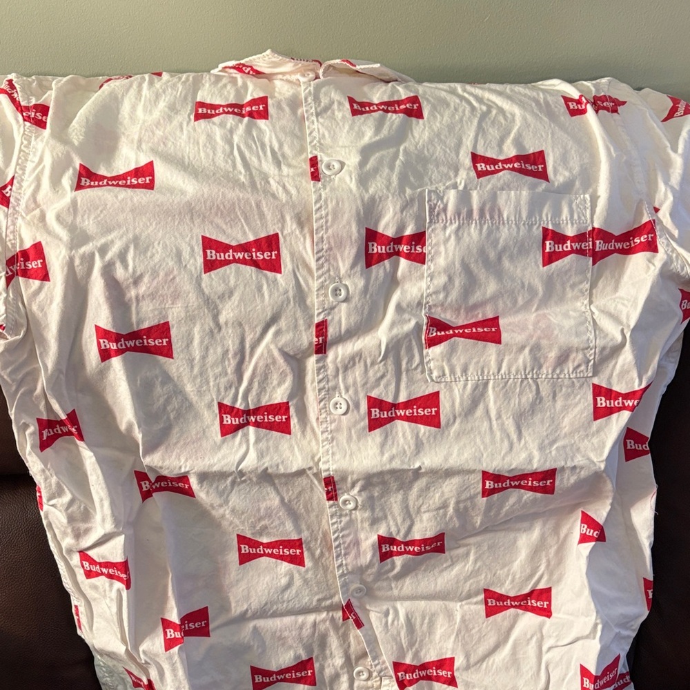 Budweiser Red and White Logo Shirt